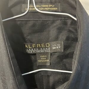ALFRED SUNG Black Dress Shirt